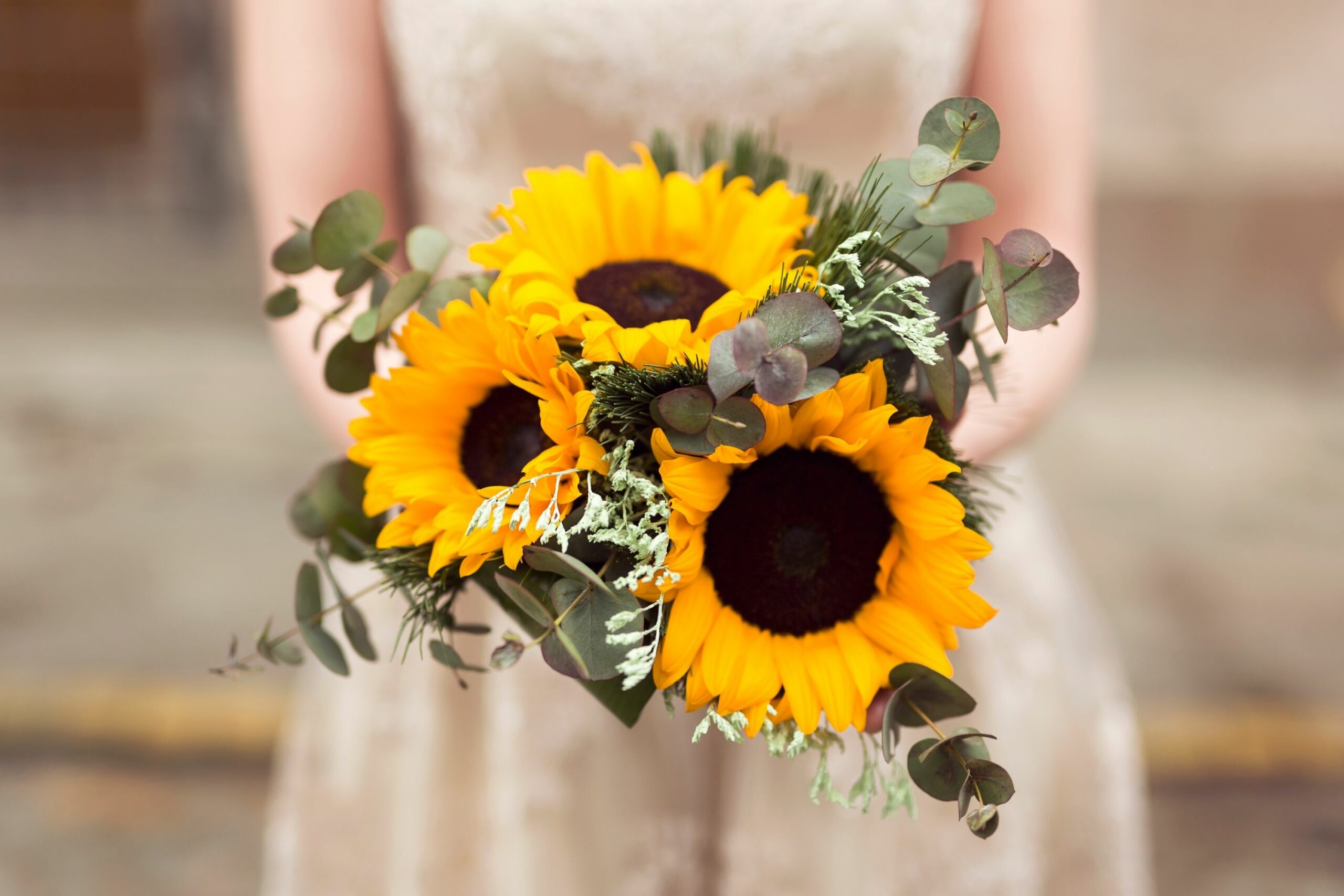 Blumenschmuck Sonnenblumen Canva